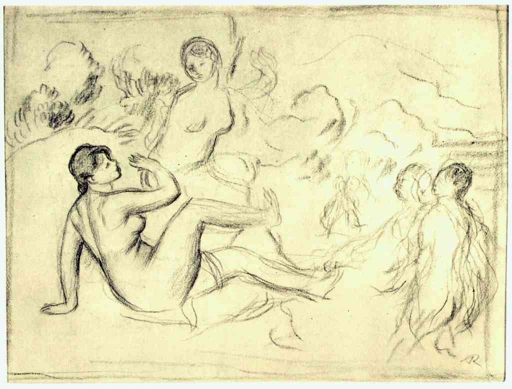 Bather 2 Renoir A4 Photo Print