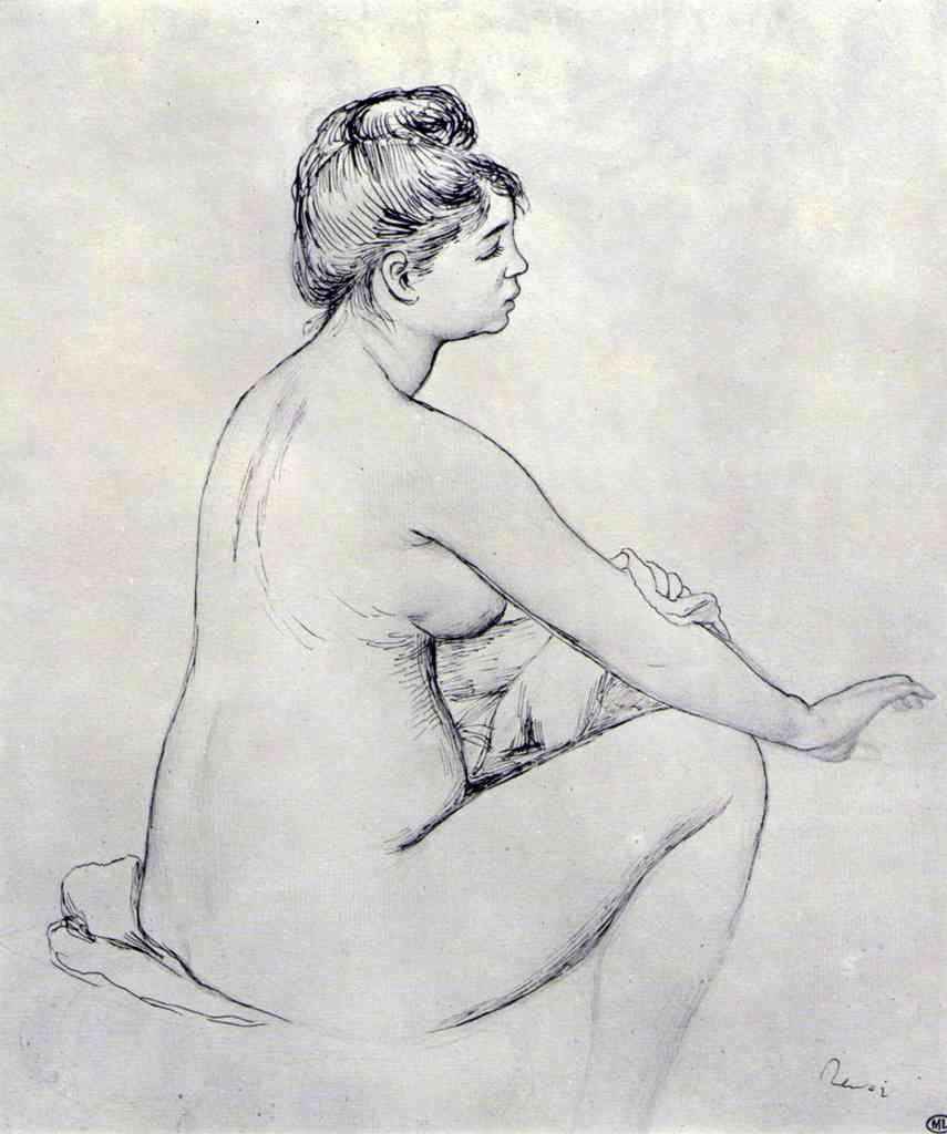 Bather Renoir A4 Photo Print