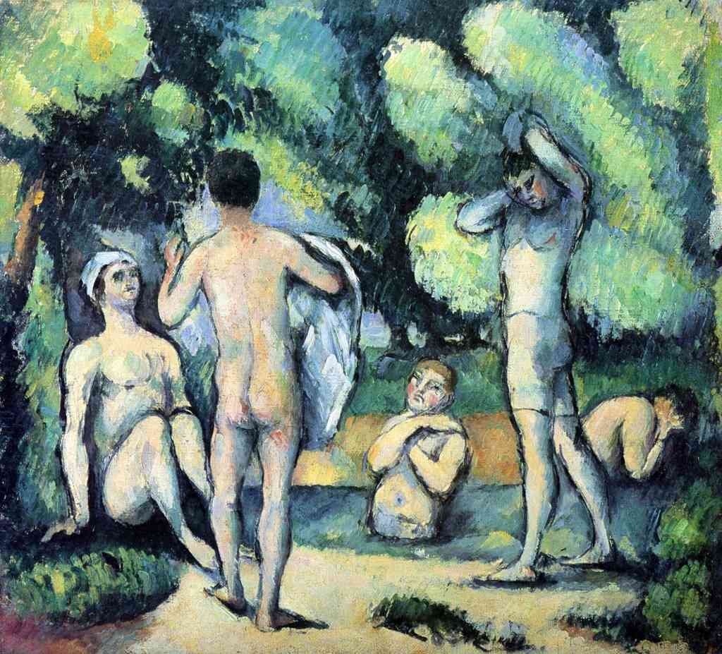 Bathers 3 Cezanne A4 Photo Print