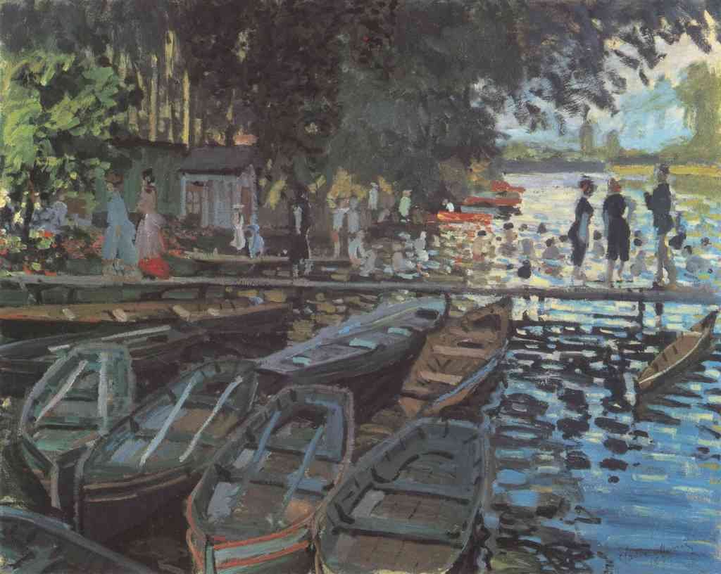 Bathers At La Grenoulliere Monet A4 Photo Print