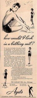 Bathing Suit Candy Vintage Retro Advert Ads A4 Photo Print