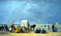 Bathing Time At Deauville Boudin Impressionism A4 Photo Print