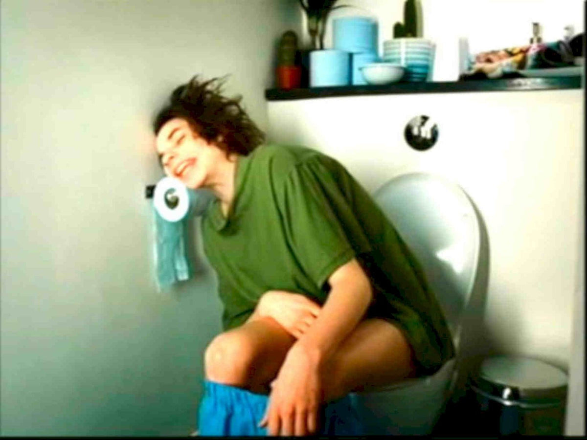 Bathroom Man Toilet Vintage Retro Advert Poster A4 Photo Print