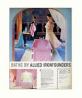 Baths Vanity Allied Vintage Retro Advert Poster A4 Photo Print