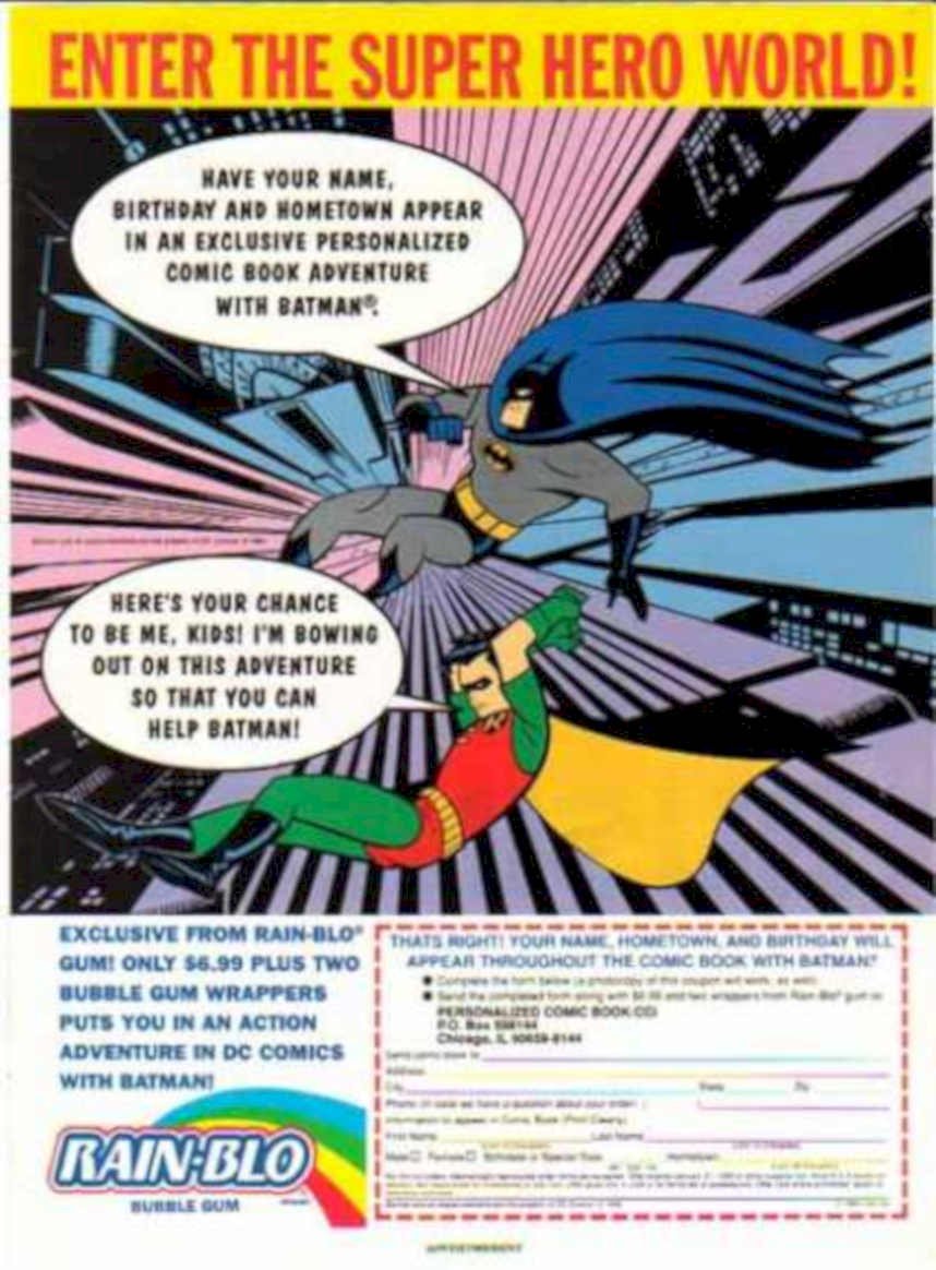 Batman Robin Rainblo Vintage Retro Advert Ads A4 Photo Print