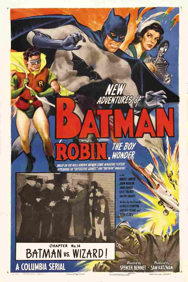 Batman and Robin 1949 01 film star poster A4 Photo Print