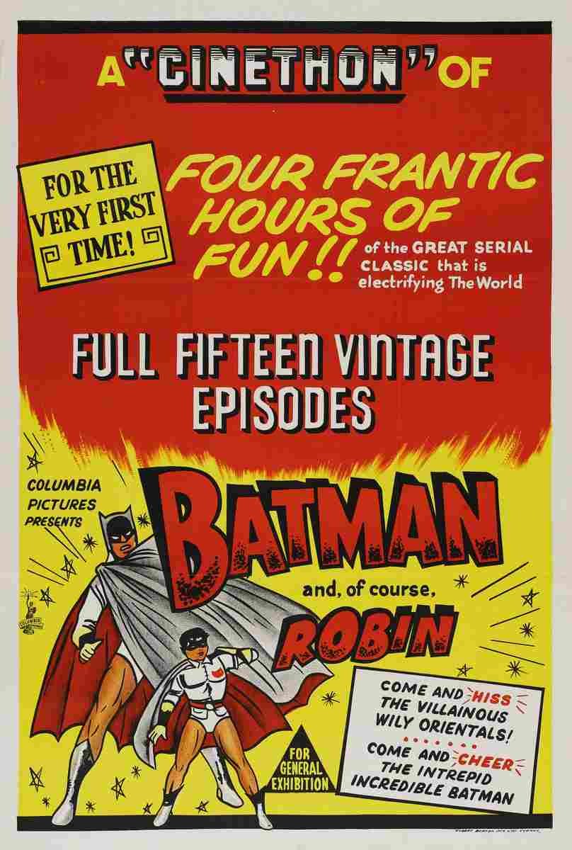 Batman and Robin 1949 04 film star poster A4 Photo Print