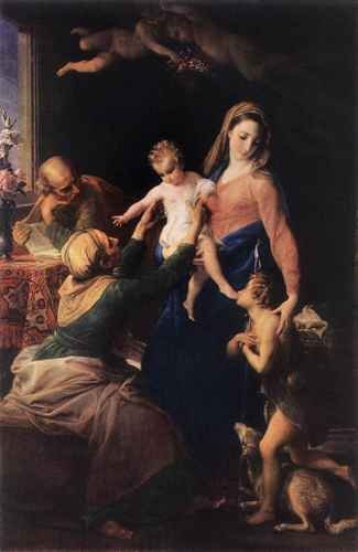 Batoni Pompeo Holy Family A4 Photo Print
