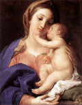 Batoni Pompeo Madonna And Child A4 Photo Print