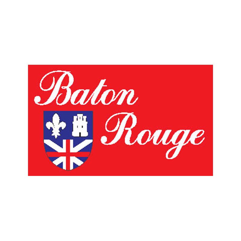 Batonrouge City Flag N6354 A4 Photo Print