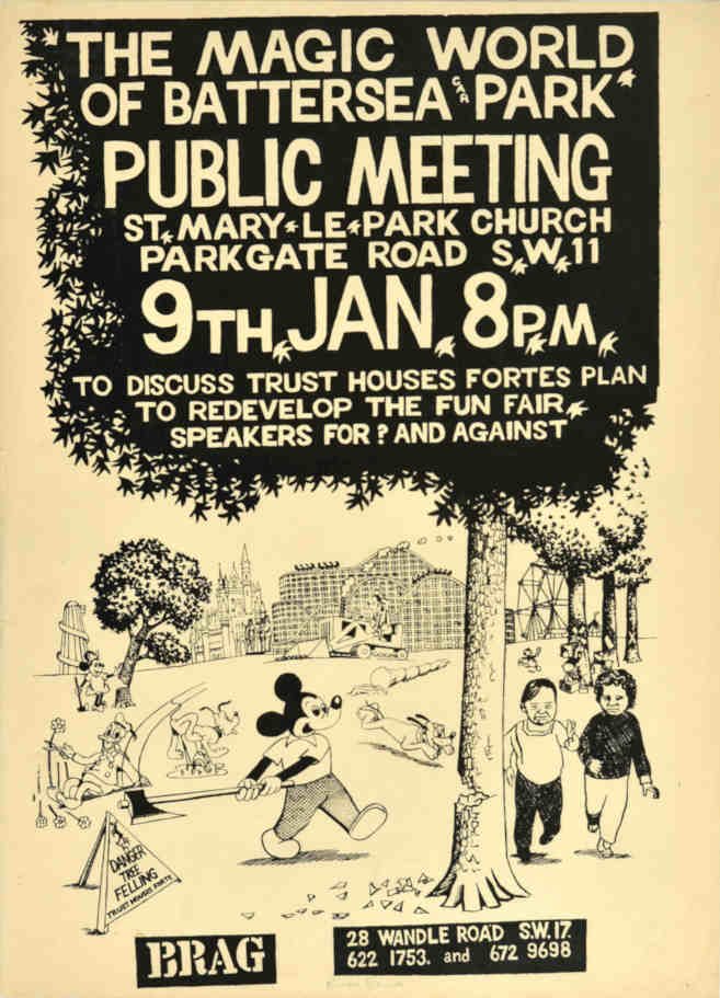 Battersea Park Meeting Vintage Retro Advert Poster A4 Photo Print
