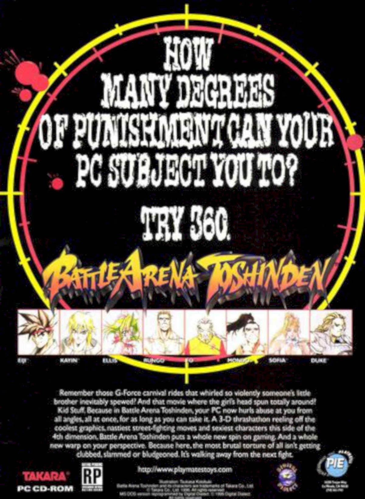 Battle Arena Toshinden 2 Vintage Retro Advert Poster A4 Photo Print