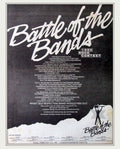 Battle Bands Contest Vintage Retro Advert Poster A4 Photo Print