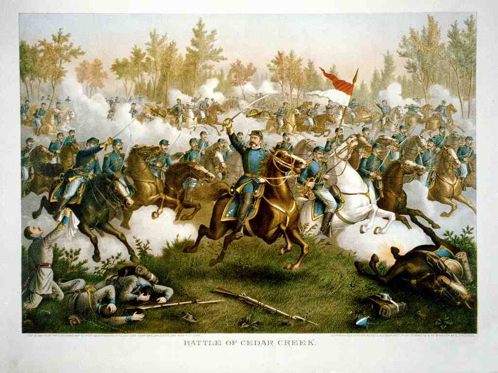 Battle Cedar Creek Vintage A4 Photo Print