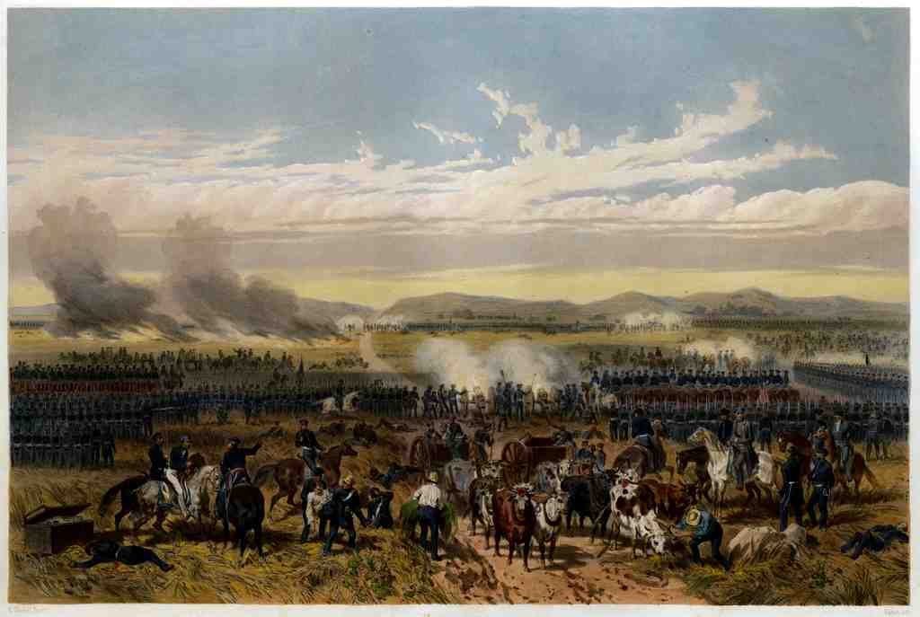 Battle Of Palo Alto 1851 Vintage A4 Photo Print