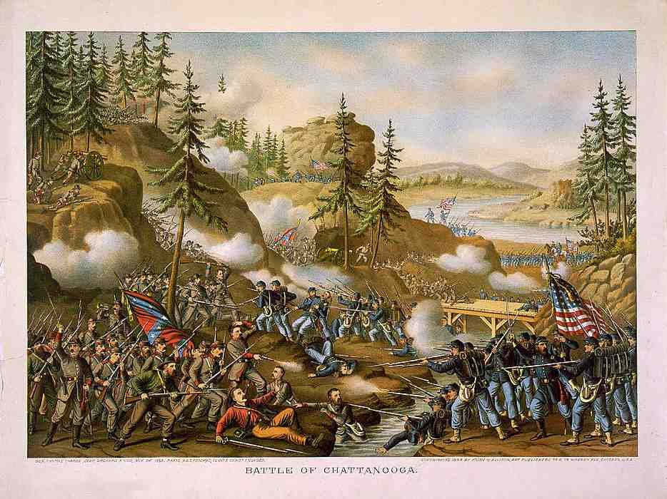 Battleof Chattanooga Vintage A4 Photo Print