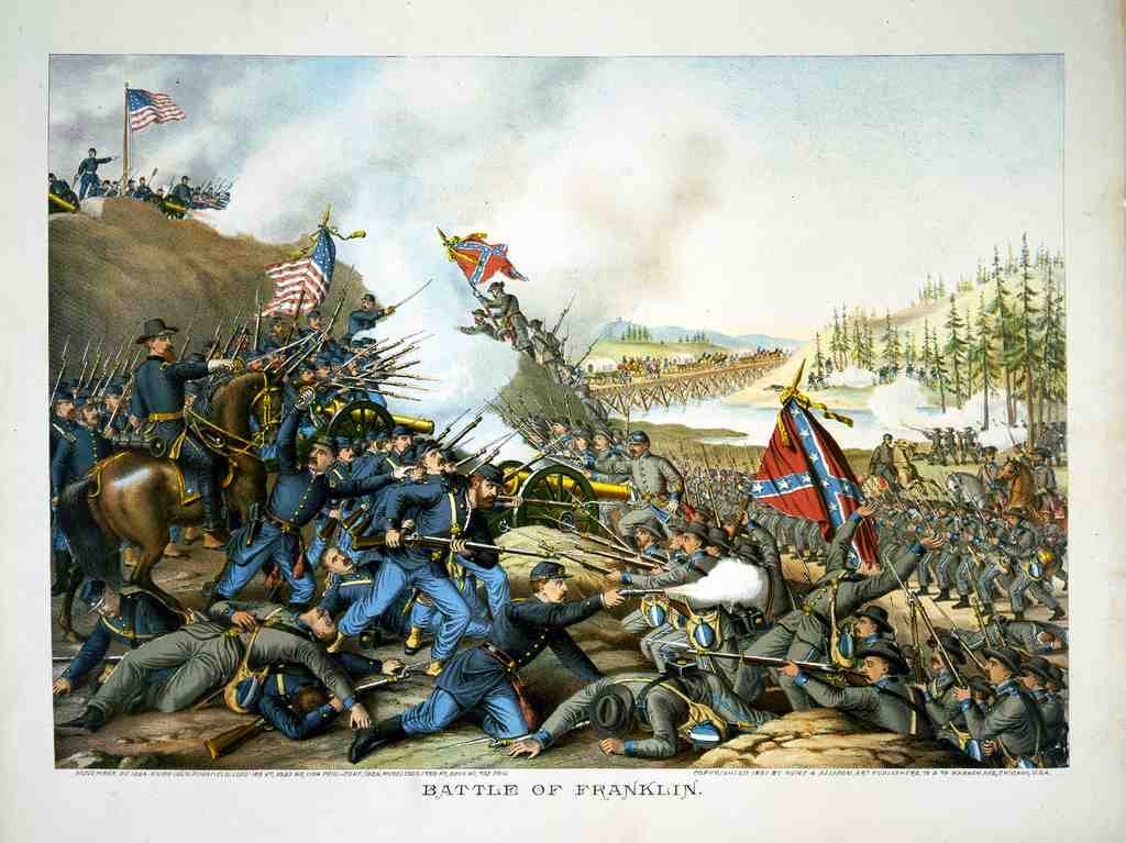 Battleof Franklin Vintage A4 Photo Print