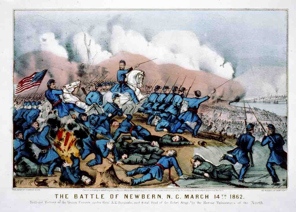 Battleof Newbern Vintage A4 Photo Print