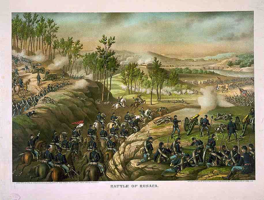 Battleof Resaca Vintage A4 Photo Print