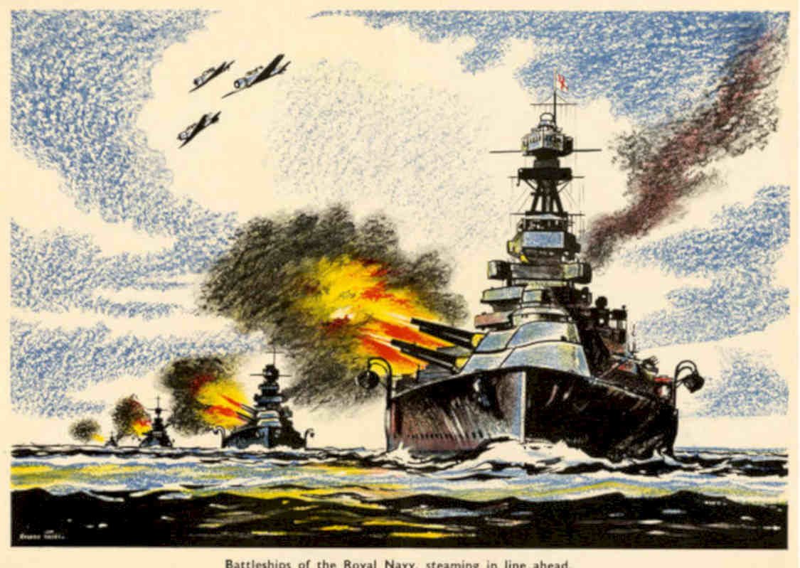 Battleships Royal Navy Vintage Retro Advert Poster A4 Photo Print
