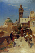 Bauernfeind Gustav Orientalische Strassenszene Art A4 Photo Print UK
