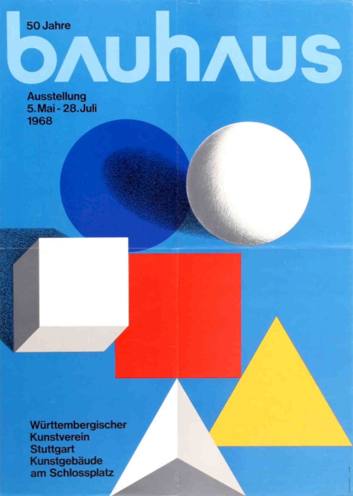 Bauhaus Exhibition 1969 Vintage Retro Advert Poster A4 Photo Print