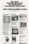 Bauknecht Heissluft Ofen Vintage Retro Advert Poster A4 Photo Print