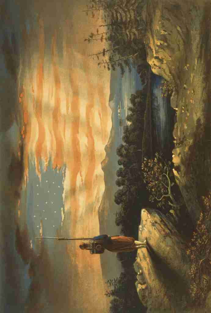 Bauly William Print c1861 Our heaven born banner A4 Photo Print