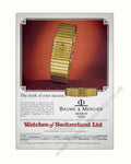 Baume Mercier Watches 4 Vintage Retro Advert Poster A4 Photo Print
