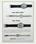Baume Watches Print Vintage Retro Advert Poster A4 Photo Print
