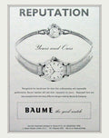 Baume Watches Roman Vintage Retro Advert Poster A4 Photo Print