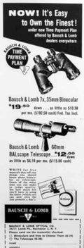 Bausch Lomb Optics Vintage Retro Advert Poster A4 Photo Print