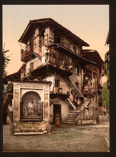Baveno Casa Morandi Lake Maggiore Vintage A4 Photo Print