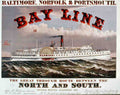 Bay Line Ship Vintage A4 Photo Print