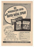 Bayer Nasal Spray Vintage Retro Advert Ads A4 Photo Print