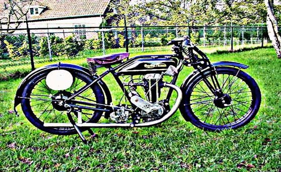 Bayliss Thomas motorbike A4 Photo Print