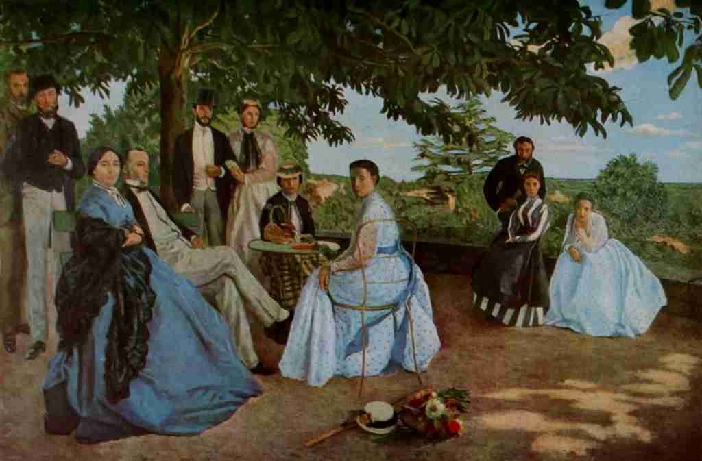 Bazille Jean Frederic 1841 1870 The Family Gathering A4 Photo Print