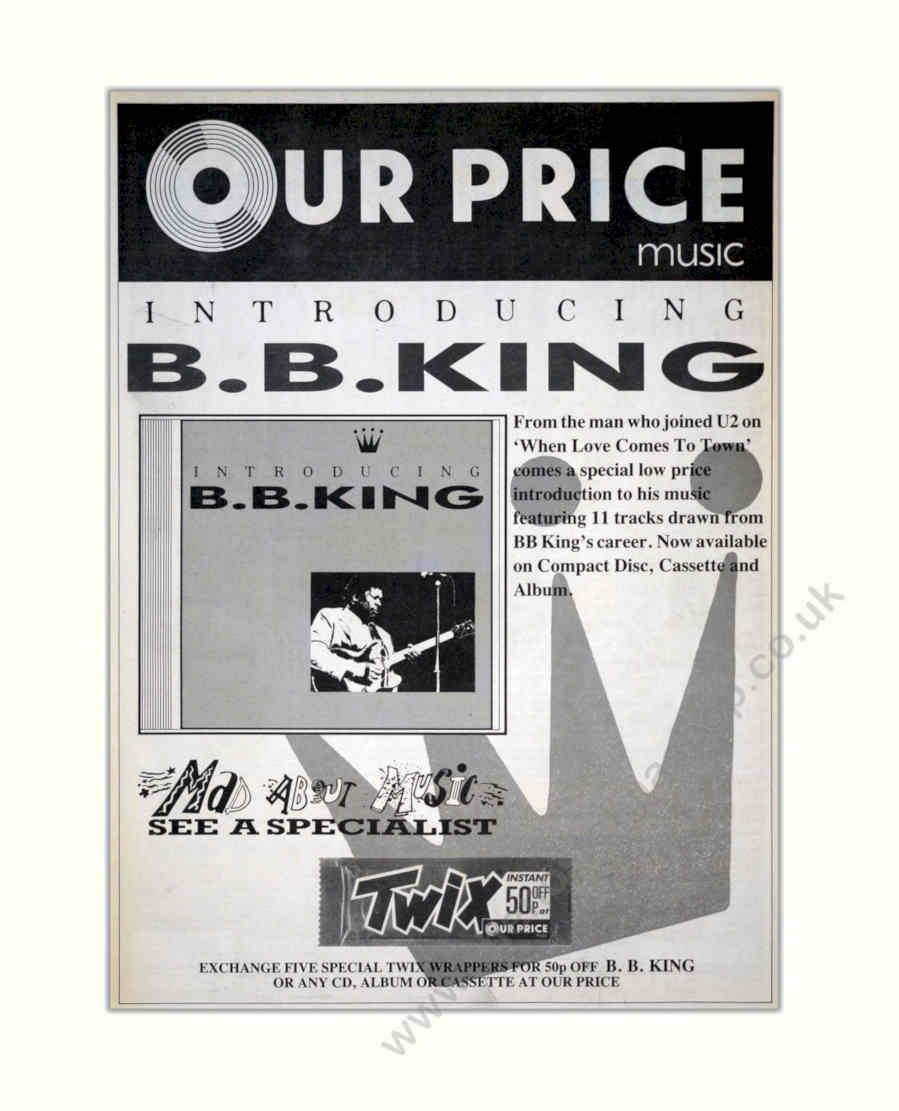 Bb King Introducing Vintage Retro Advert Poster A4 Photo Print
