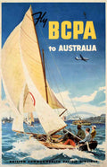 Bcpa Australia Sails Vintage Retro Advert Poster A4 Photo Print