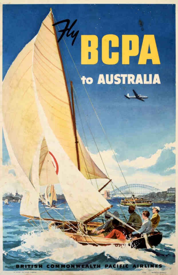 Bcpa Australia Sails Vintage Retro Advert Poster A4 Photo Print