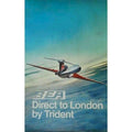 Bea Flights To London Airline Ar Vintage Retro Advert Poster A4 Photo Print
