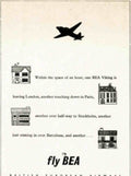 Bea Viking Flights Vintage Retro Advert Poster A4 Photo Print