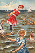 Beach 10 Vintage A4 Photo Print