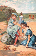 Beach 15 Vintage A4 Photo Print