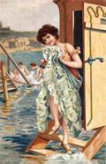 Beach 19 Vintage A4 Photo Print