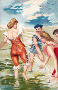 Beach 23 Vintage A4 Photo Print