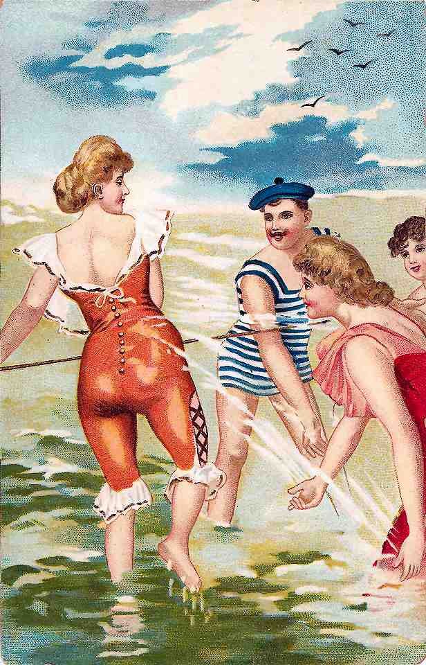 Beach 23 Vintage A4 Photo Print