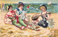 Beach 24 Vintage A4 Photo Print