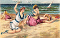 Beach 25 Vintage A4 Photo Print