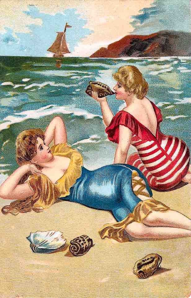 Beach 35 Vintage A4 Photo Print